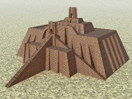 Ziggurat w Ur, Irak - sumeryjski Etemennigur